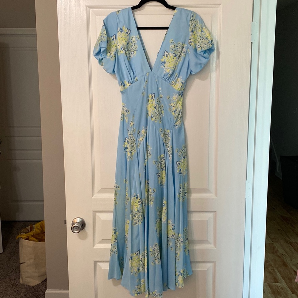 Free People floral midi dress